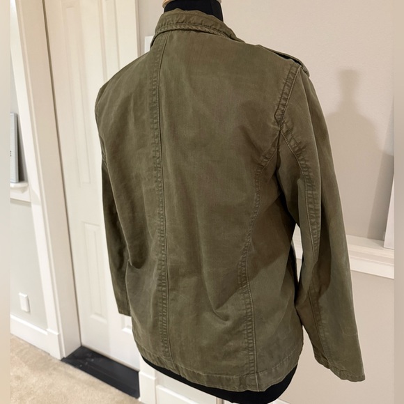 Military Style Jacket in Olive Green - Picture 8 of 11